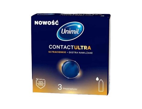 Prezerwatywy ultracienkie Unimil Contact Ultra