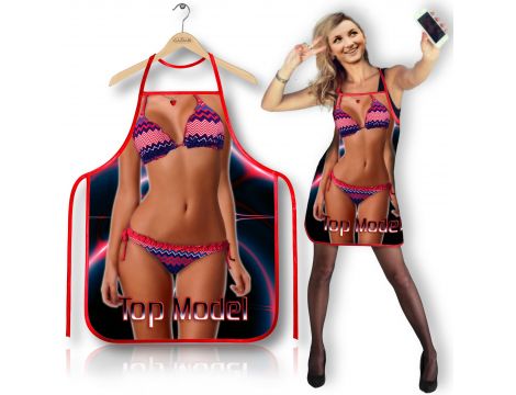 Fartuszek Top Model Grammi neonowy z bikini