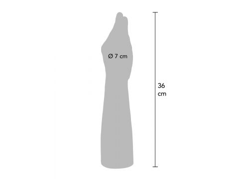 Realistyczna dłoń ToyJoy The Hand jasny odcień skóry 36 cm - 10