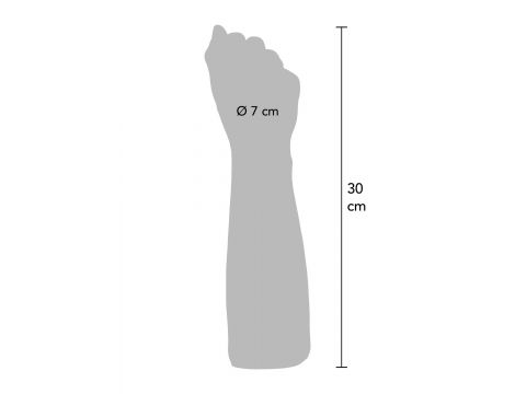 Pięść analna ToyJoy Get Real Extreme jasny odcień skóry 30 cm - 11