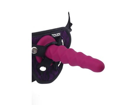 Ribbed Dong 6 Inch Red - 7