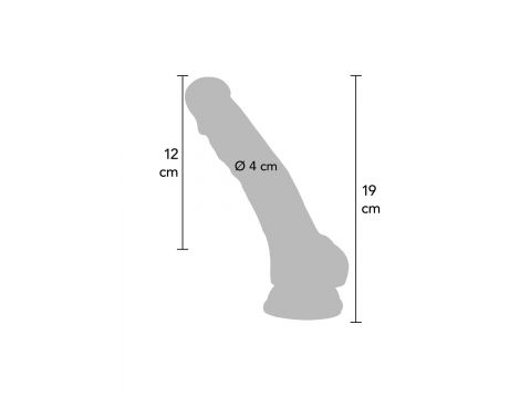 Happy Dicks 7.5in. with Balls Blue - 3
