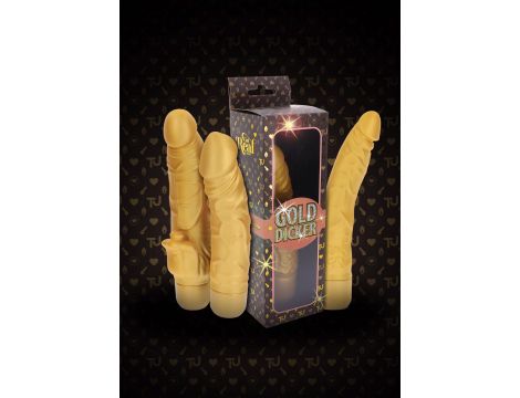 Gold Dicker Stim Vibrator Gold - 8