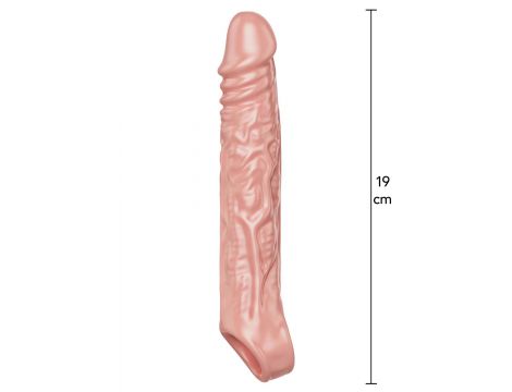 Nakładka erekcyjna ToyJoy Get Real Large 19 cm TPE - 2