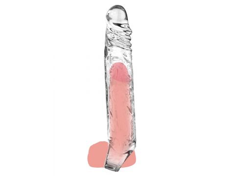 Przedłużka na penisa ToyJoy Get Real przezroczysta XLarge 22.5 cm - 4