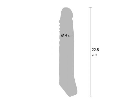 Przedłużka na penisa ToyJoy Get Real przezroczysta XLarge 22.5 cm - 3