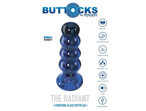 The Radiant Glass Buttplug Blue - 9