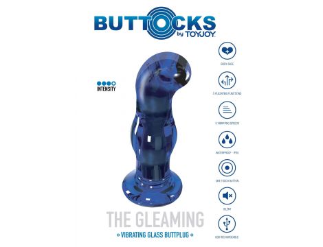 The Gleaming Glass Buttplug Blue - 8