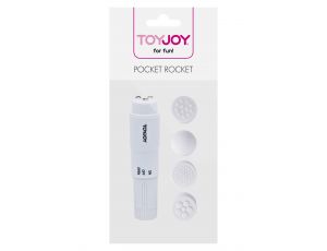 Mini wibrator ToyJoy Pocket Rocket biały 10,5 cm