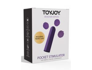 Wibrator kieszonkowy ToyJoy fioletowy 12 funkcji USB 6 cm