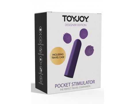 Wibrator kieszonkowy ToyJoy fioletowy 12 funkcji USB 6 cm - 3