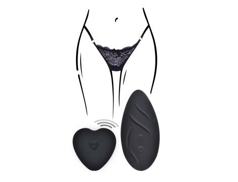 Stymulator do majteczek ToyJoy Angel czarny z pilotem USB
