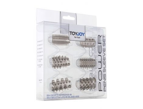 Zestaw nakładek na penisa Power ToyJoy szary - 2