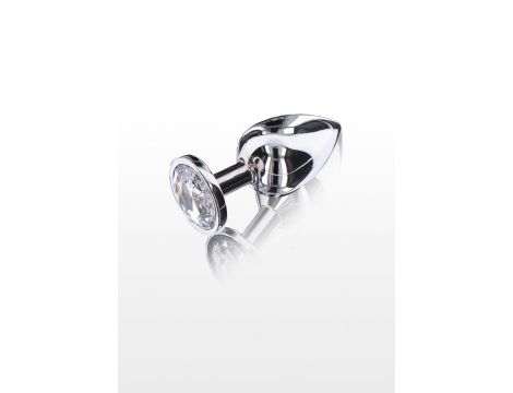 Korek analny Starlight Booty Jewel ToyJoy srebrny duży - 4