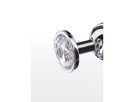 Korek analny Starlight Booty Jewel ToyJoy srebrny duży - 2