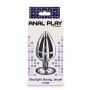 Korek analny Starlight Booty Jewel ToyJoy srebrny duży - 4