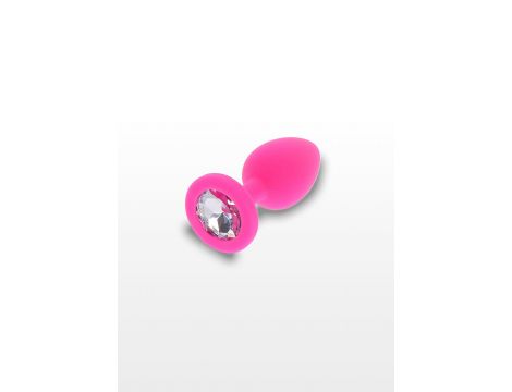 Korek analny Diamond Booty Jewel ToyJoy różowy 7 cm - 3