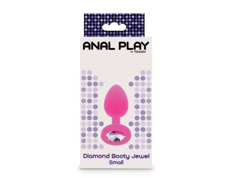 Korek analny Diamond Booty Jewel ToyJoy różowy 7 cm - 2