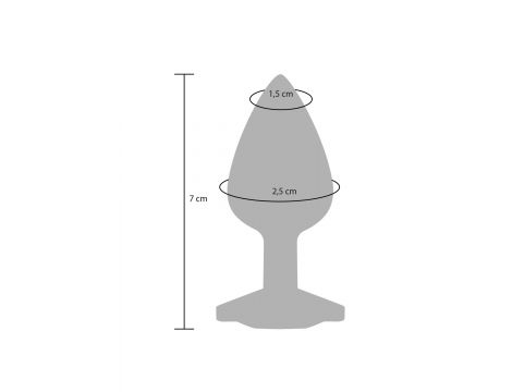 Korek analny Diamond Booty Jewel ToyJoy różowy 7 cm - 4