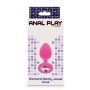 Korek analny Diamond Booty Jewel ToyJoy różowy 7 cm - 3