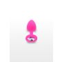 Korek analny Diamond Booty Jewel ToyJoy różowy 7 cm - 2