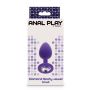 Korek analny Diamond Booty Jewel silikonowy fioletowy mały 7 cm - 2