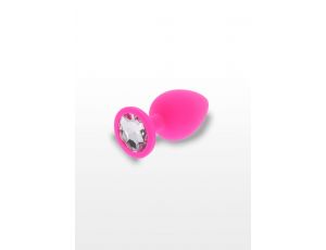 Korek analny Diamond Booty Jewel ToyJoy różowy 8 cm