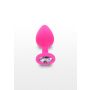 Korek analny Diamond Booty Jewel ToyJoy różowy 8 cm - 3