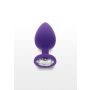 Korek analny z kryształkiem Diamond Booty Jewel fioletowy 9 cm - 2