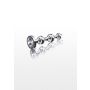 Korek analny Diamond Star Beads ToyJoy srebrny 10.5 cm - 3