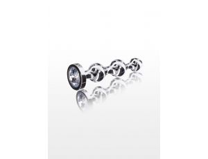 Koraliki analne Diamond Star Beads ToyJoy srebrny 11.7 cm