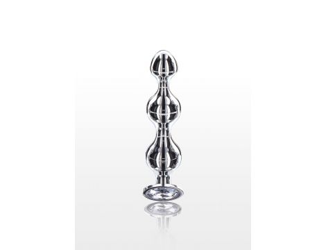 Koraliki analne Diamond Star Beads ToyJoy srebrny 11.7 cm - 5