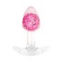 Korek analny ToyJoy Crystal Small silikonowy różowy 8,5 cm - 2