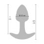 Korek analny ToyJoy Crystal Small silikonowy różowy 8,5 cm - 4