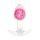 Korek analny ToyJoy Crystal Small silikonowy różowy 8,5 cm