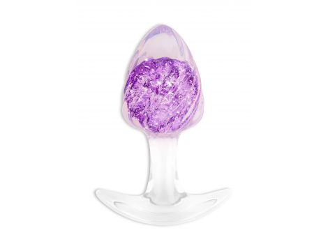 Korek analny ToyJoy Crystal Medium fioletowy 9,5 cm - 3
