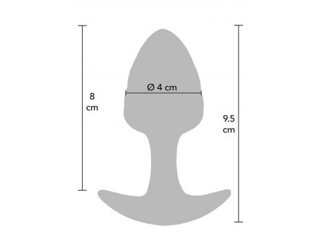 Korek analny ToyJoy Crystal Medium fioletowy 9,5 cm