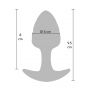 Korek analny ToyJoy Crystal Medium fioletowy 9,5 cm - 2