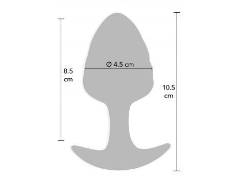 Korek analny ToyJoy Crystal Large silikonowy 10,5 cm - 5
