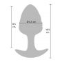 Korek analny ToyJoy Crystal Large silikonowy 10,5 cm - 6