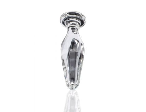 Korek analny szklany Star Sparkler ToyJoy przezroczysty 12 cm - 5