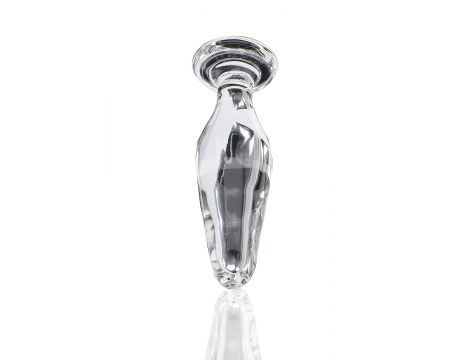 Korek analny szklany Star Sparkler ToyJoy przezroczysty 12 cm - 10