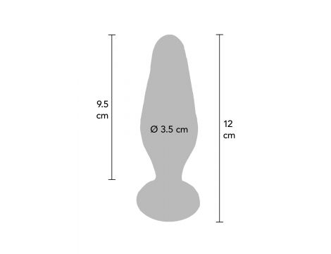 Korek analny szklany Star Sparkler ToyJoy przezroczysty 12 cm - 6