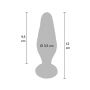 Korek analny szklany Star Sparkler ToyJoy przezroczysty 12 cm - 7