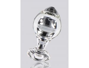 Szklany korek analny Brilliant Star ToyJoy przezroczysty 9 cm