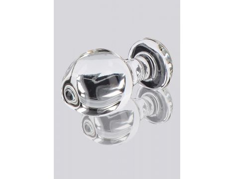 Szklany korek analny Brilliant Star ToyJoy przezroczysty 9 cm - 4