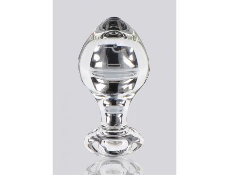 Szklany korek analny Brilliant Star ToyJoy przezroczysty 9 cm - 10