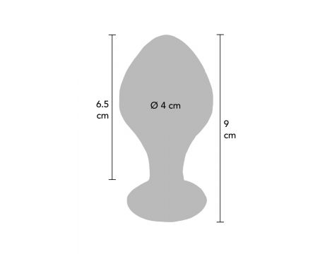 Szklany korek analny Brilliant Star ToyJoy przezroczysty 9 cm - 6
