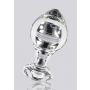 Szklany korek analny Brilliant Star ToyJoy przezroczysty 9 cm - 2