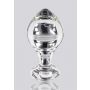 Szklany korek analny Brilliant Star ToyJoy przezroczysty 9 cm - 3